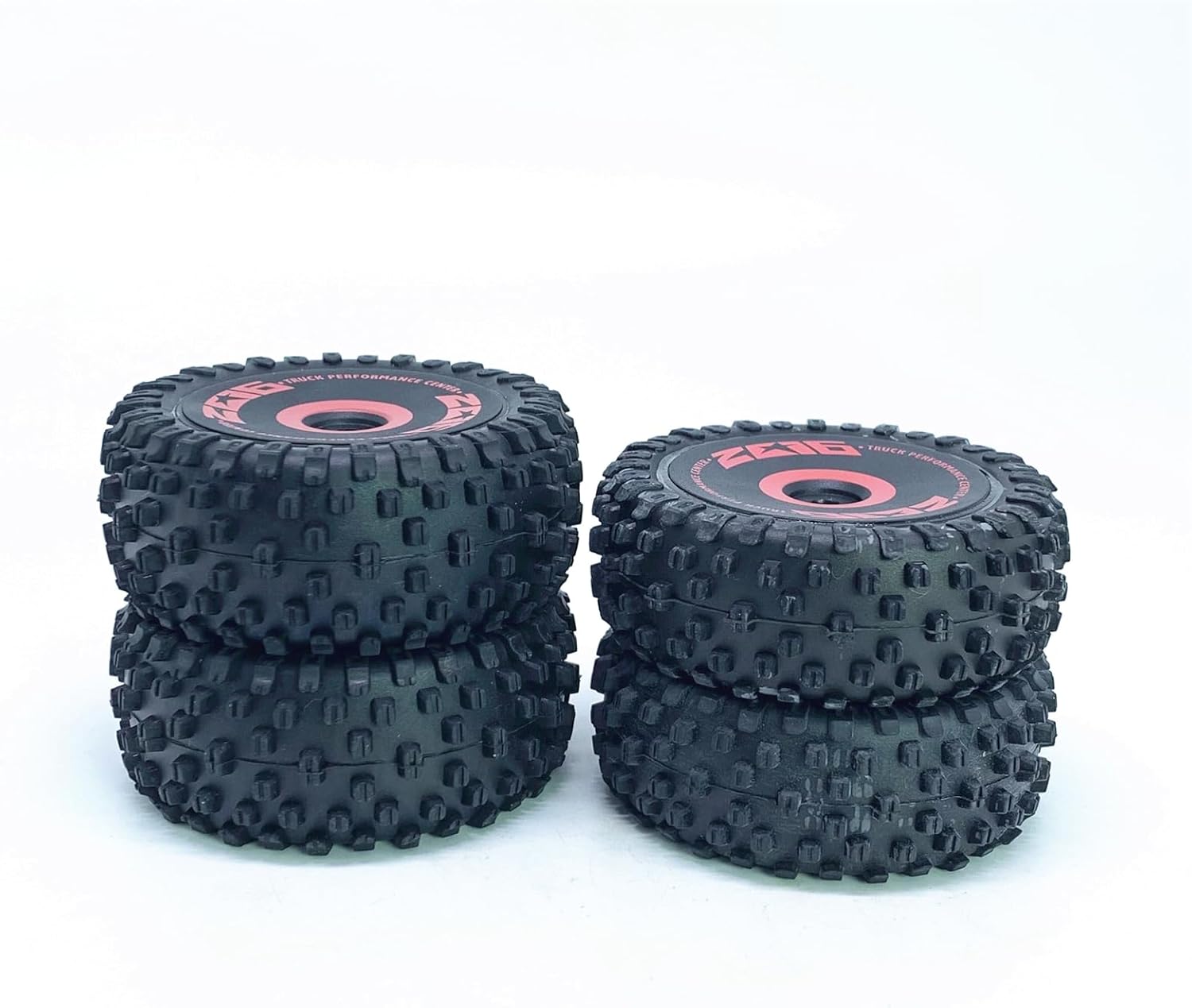 KingVal Replacement Front and Rear Wheel Tire Tyre Set RC Parts Compatible with WLtoys 124016 RC Car