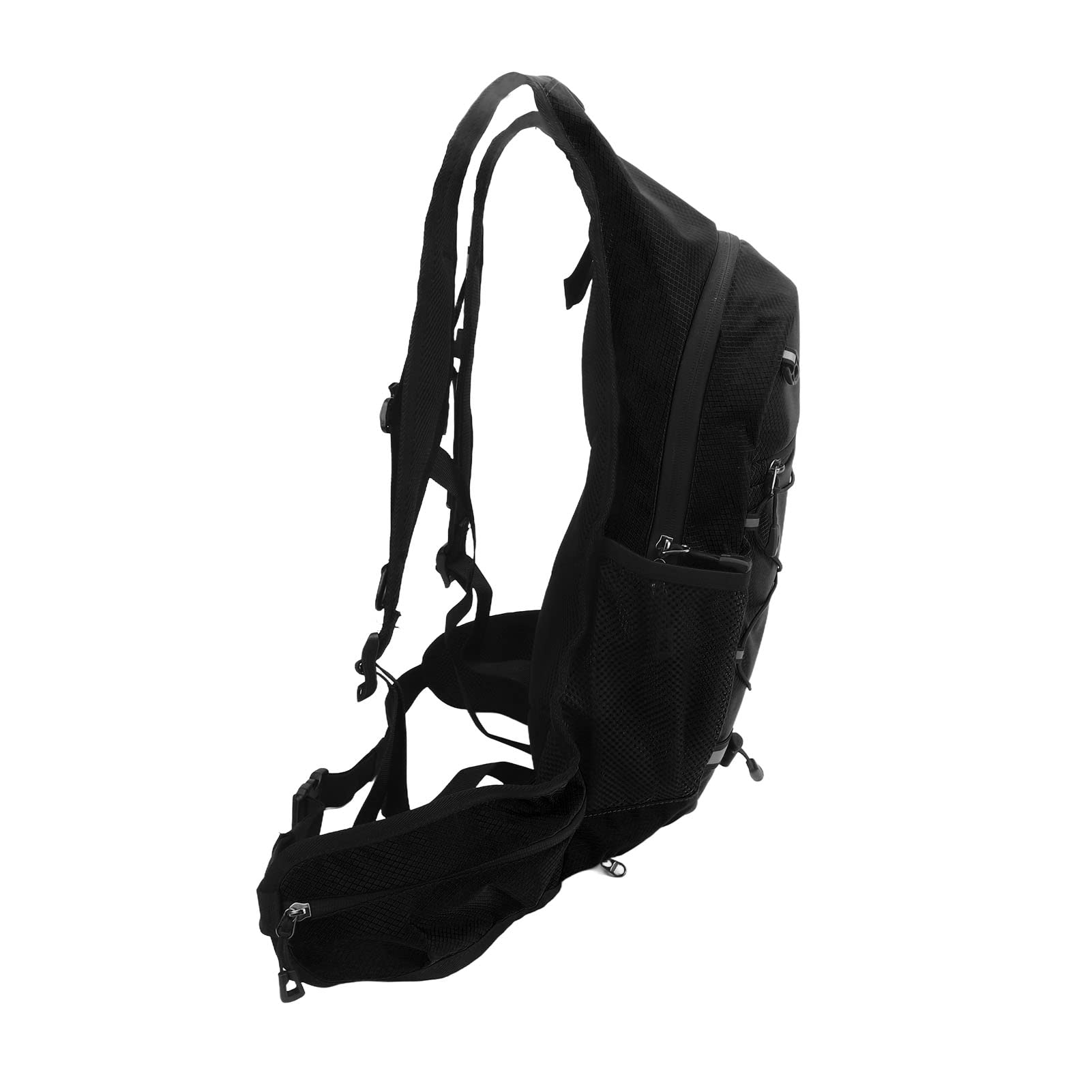 Mochila para Bicicleta Mochila de hidratación para Bicicleta de Nailon Ultraligera Plegable Impermeable con Tira Reflectante para Ciclismo y Senderismo al Aire