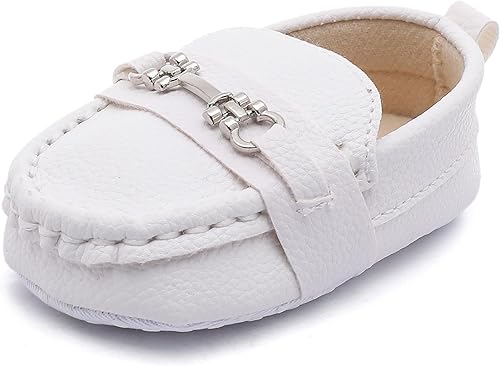 Zapatos Oxford de Greceen para bebés, niños y niñas de cuero PU, mocasines, zapatos de vestir, adecuados para gatear, vestido de novia, fiestas de