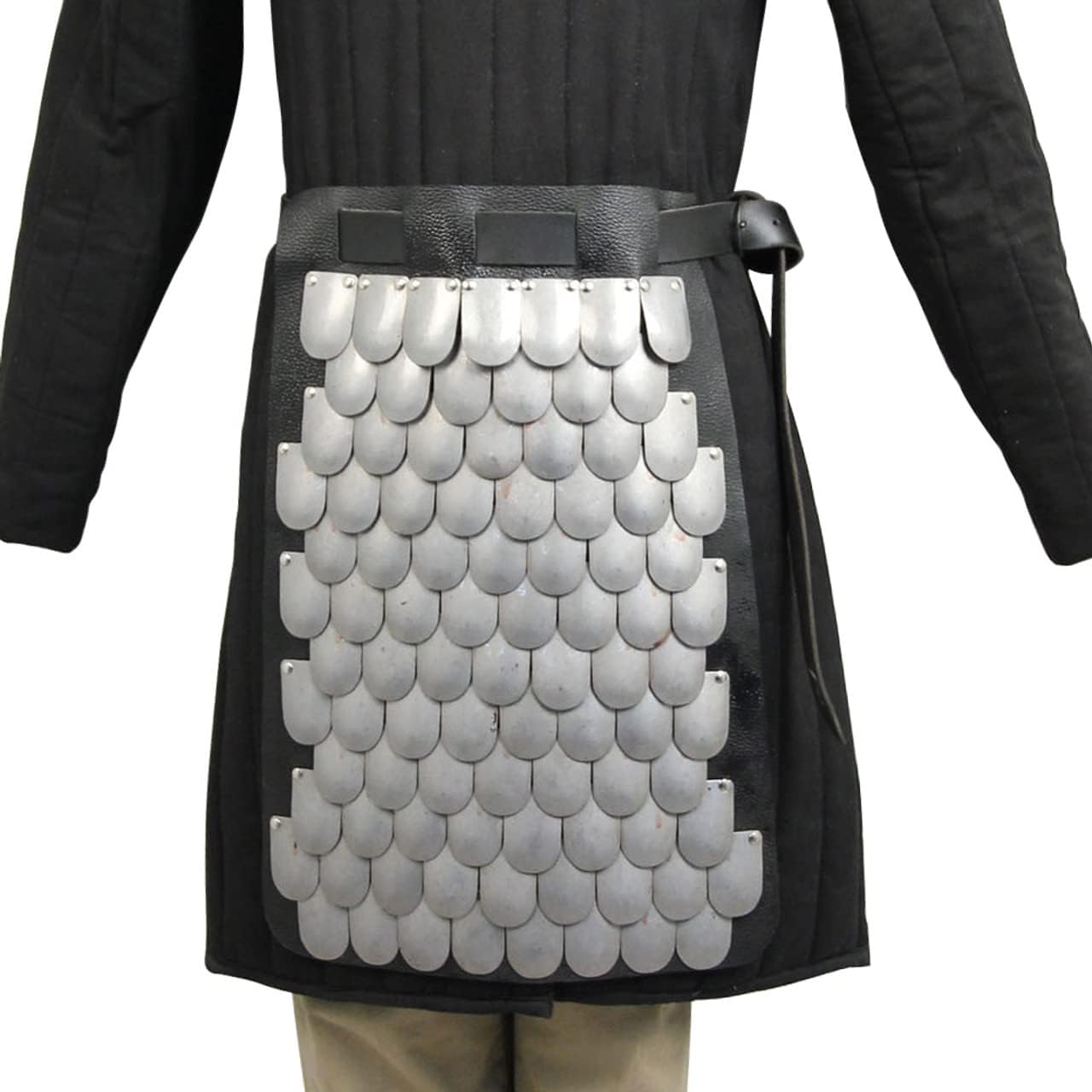 Armory Replicas Roman Lorica Squamata Scaled Armor Skirt Silver, Black