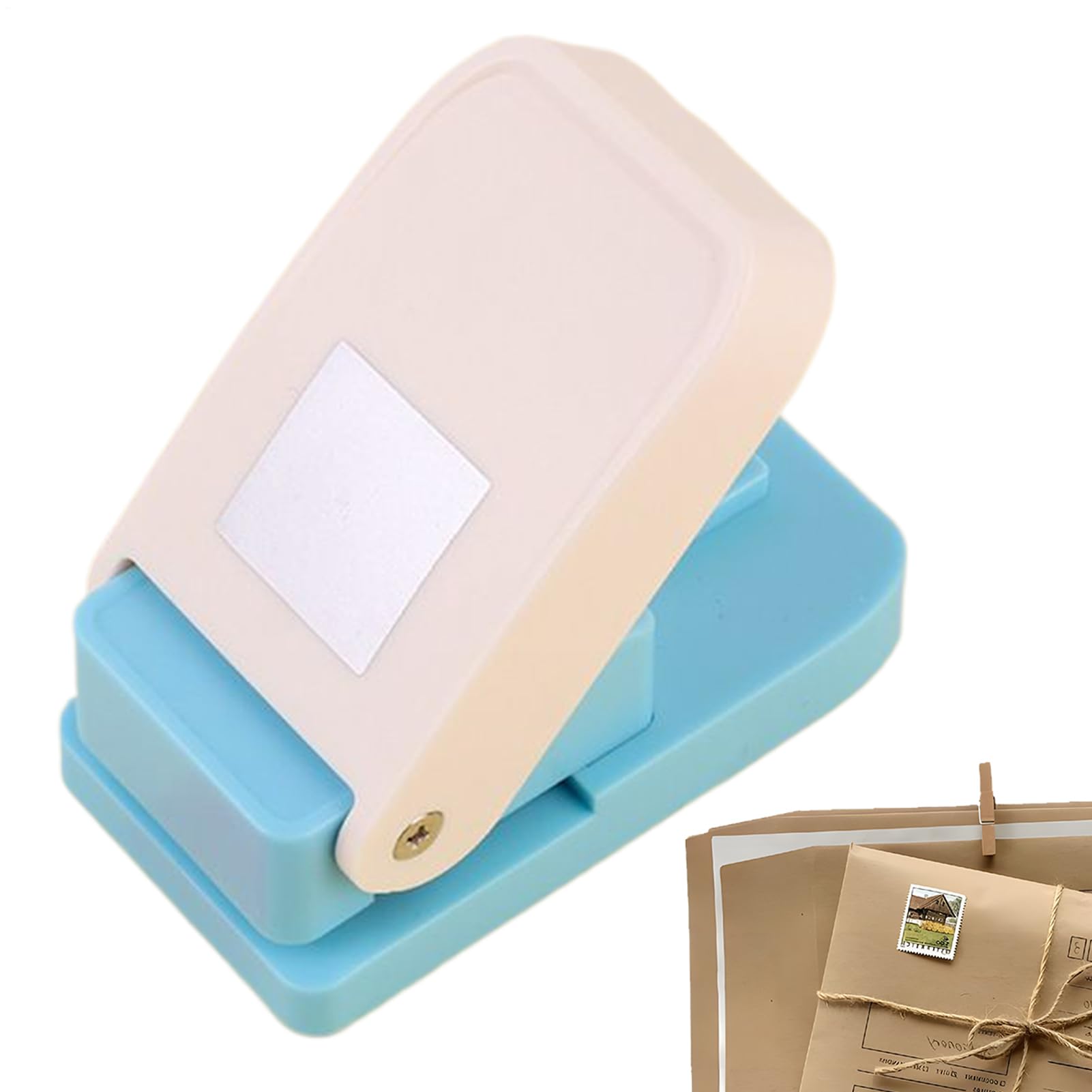 Stamp Puncher Square - Portable Holes Cutter Stamp - Paper Punch Square | for Crafting, Scrapbooking, DIY Greeting Cards Making, Handmade Arts, Fun Projects, Albums Photos