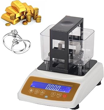 Gold Analyzer, Electronic Gold Tester for Jewelry & Pawn Shops, Precision 0.01g/0.005g/0.001g, Precious Metals for Metal Research for Laboratory, Jewelry Store, BankNoPrinter,XF3203K