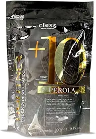 Pó Descolorante Lightner Pérola Clareia Até 10 Tons Fórmula com Extrato de Pérola Protege e Recupera Fios Para Loiro Platinado Profissional Embalagem 300g