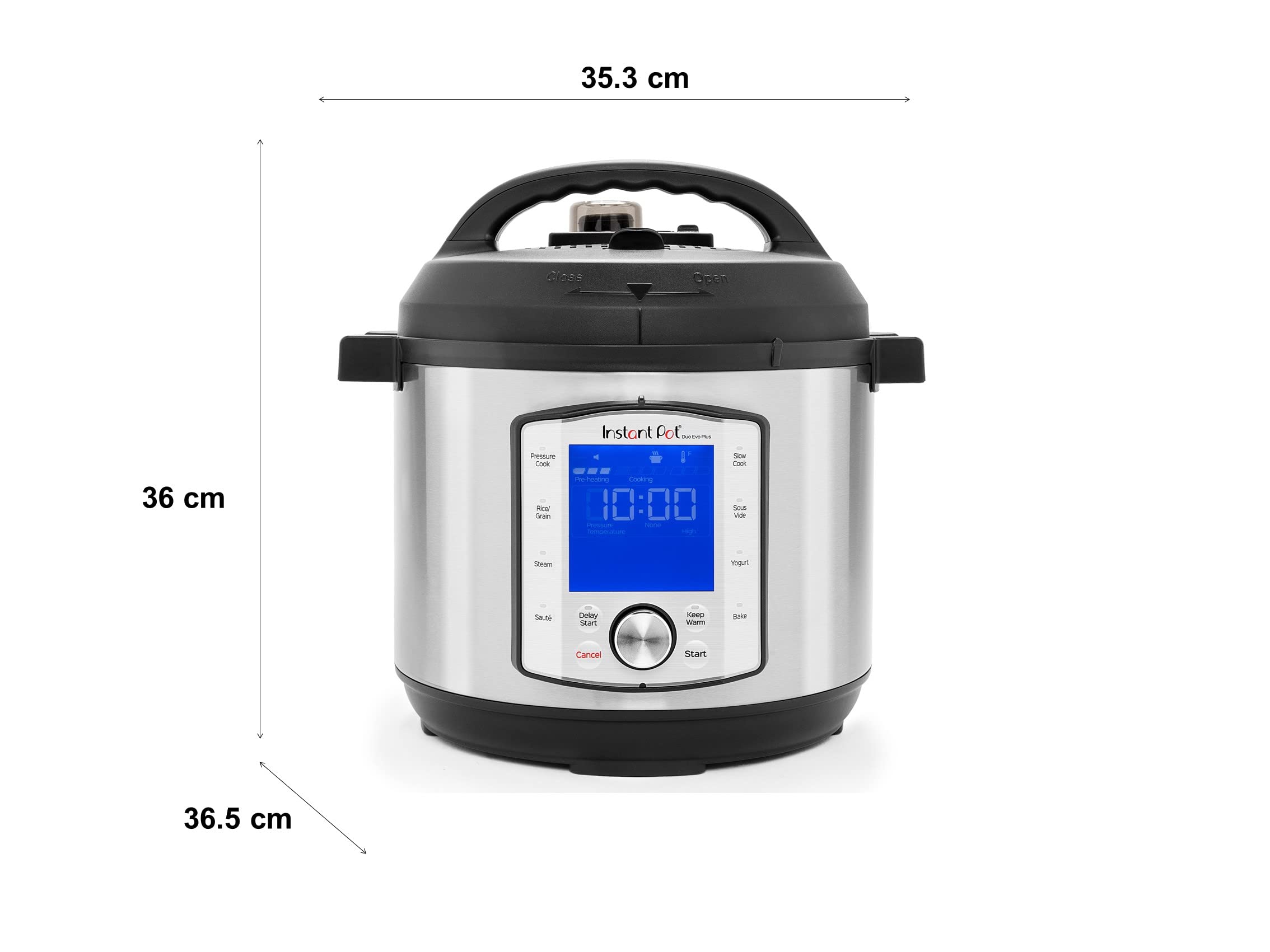 Instant Pot DUO EVO PLUS 7.6L Elektro-Schnellkochtopf. 10 Funktionen in 1: Sterilisator, Slow Kocher, Reiskocher, Dampfgarer