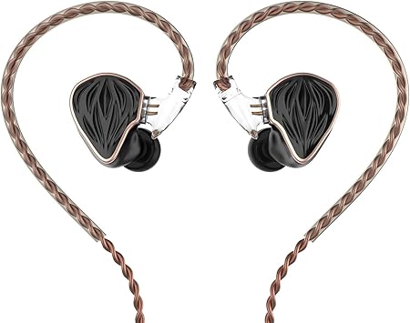 Hidizs MS3 in-Ear Monitors, 2BA+1DD Hybrid IEM Wired Earphones, Includes 3 Pneumatic Tuning Filters - Exclusive Adjustable Soundstage for Instruments, Detachable Cable for Audiophile/Musician 4.4 mm