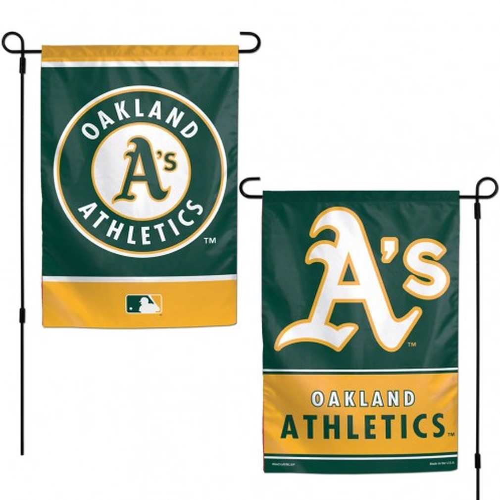 Drapeau de jardin Oakland Athletics MLB idéal pour décorer votre extérieur