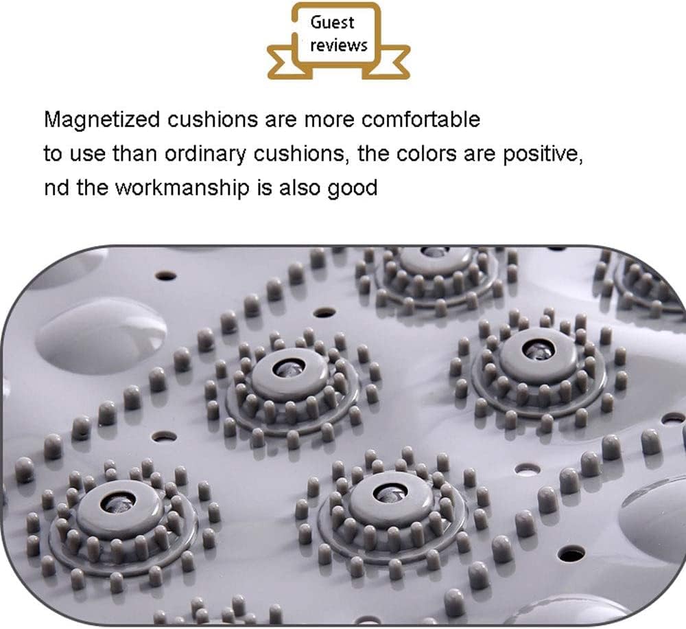 バスマット 速乾バスマット 吸​​盤付き 滑り止め安全バスマット マッサージ機能付きフロアマット 洗える-White||50x80c