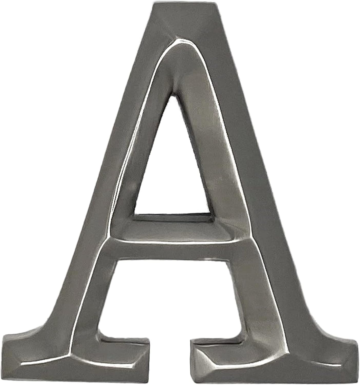 Monogram Letter A Door Knocker - Nickel