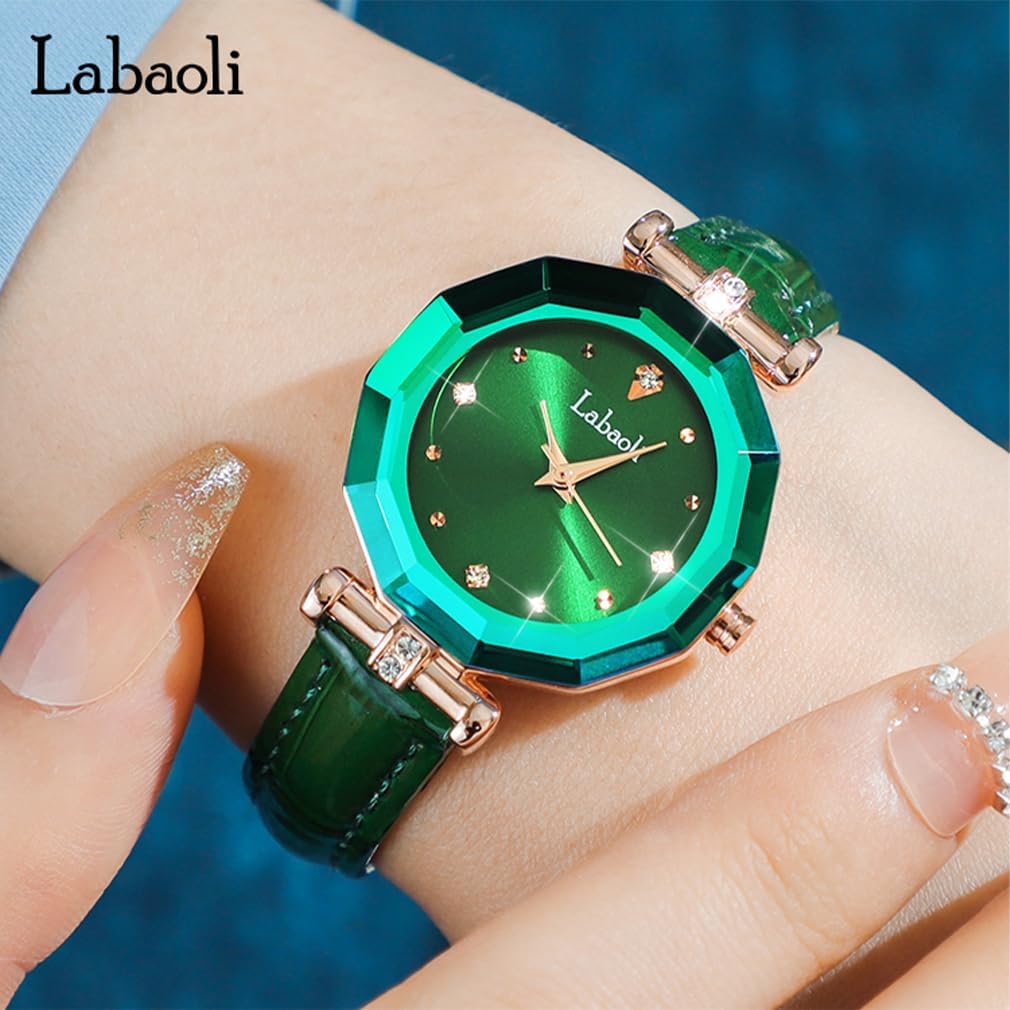 Crystal Watches for Women Fashion Luxury Diamond Rose Gold Stainless Ladies Female Luxury Dress Business Waterproof Simple Quartz Wife Gifts Blue Wrist Watch - Image 2