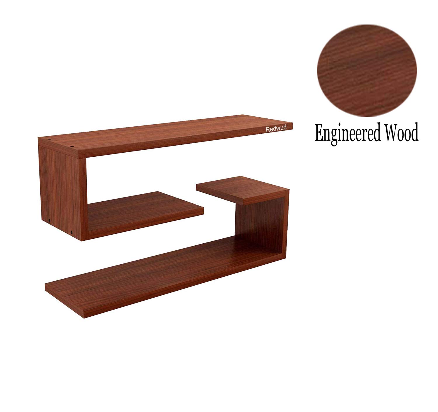 Buy Redwud Oven Multipurpose Wooden Wall Mounted Shelf/Book Shelf/Corner Shelf Rack/Wooden Wall