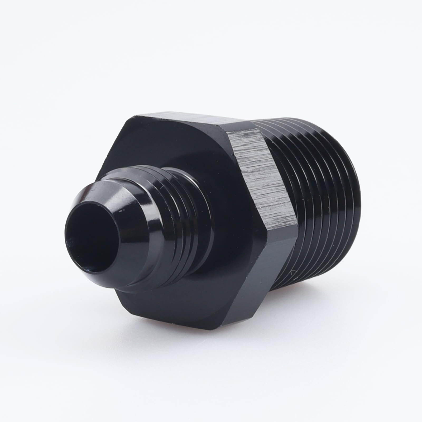 Lisle Creeper 2-Pack 10AN Male Flare Couplers - Straight Fuel Hose Adapter Fittings In Black Aluminum AN-10 JIC Flare Union - Foto 10