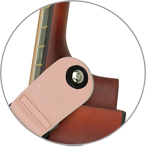 Miniatura 4 de ALLZEDREAM Correa de guitarra, extremos de cuero genuino, diseño original de lentejuelas de encaje, Flor de lentejuelas, Classic