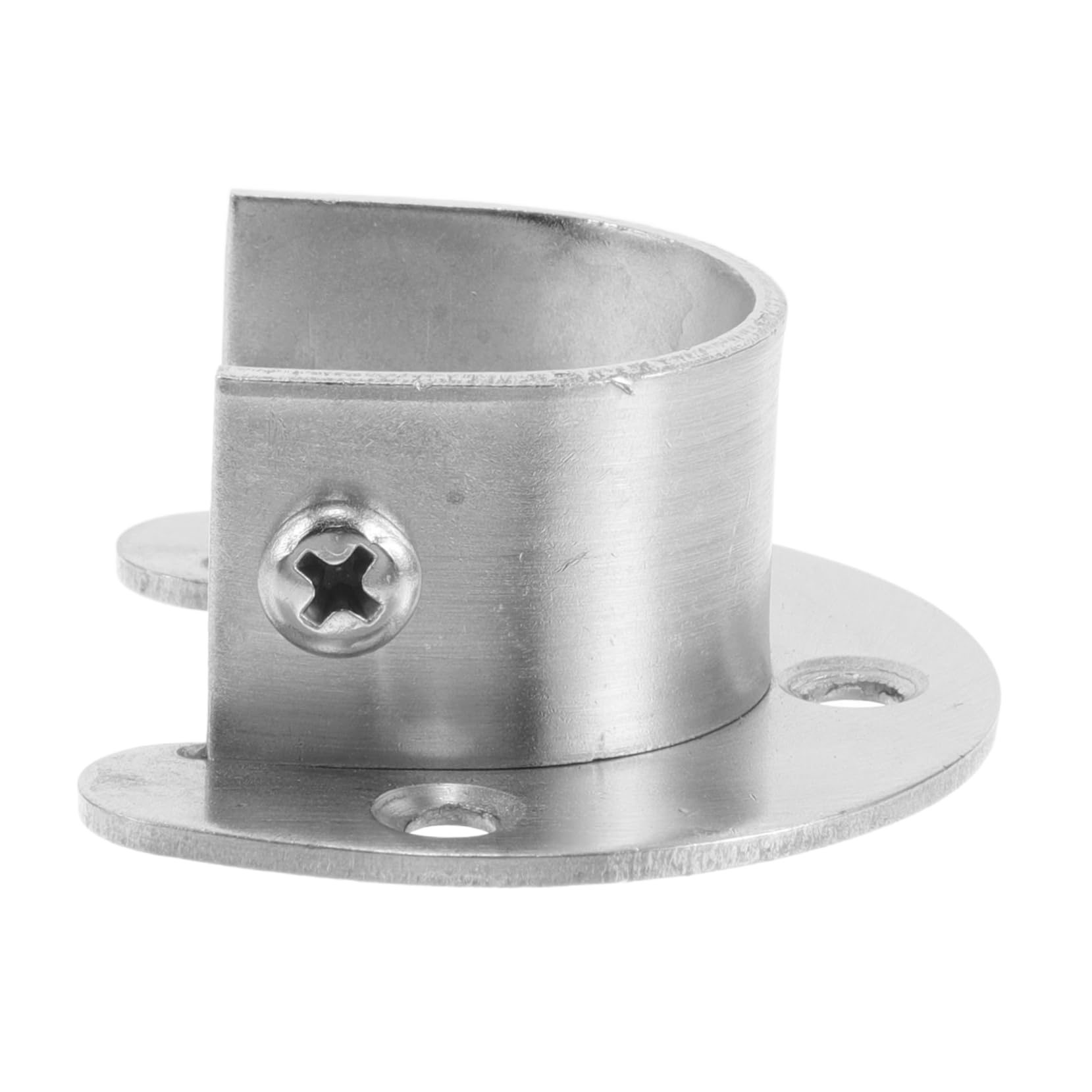 SHOWERORO Stainless Steel Closet Rod Flange Holder Heavy Duty Open Bracket for Rods for Shower Curtain Wardrobe Organization Space Saving Design Durable and Versatile