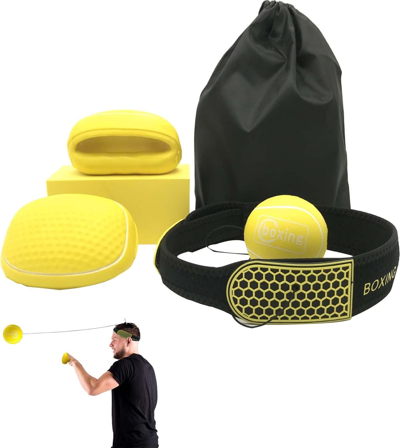 5 Pcs Boxing Reflex Training Set Wearable Boxing Punch Equipment for Training at