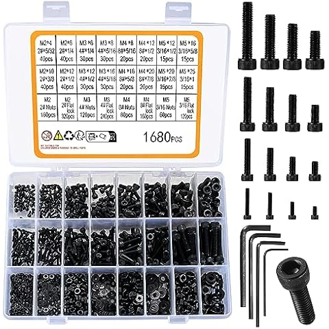 1680 Pcs Hex Bolts and Nuts Set by XhjzgcTech Cover