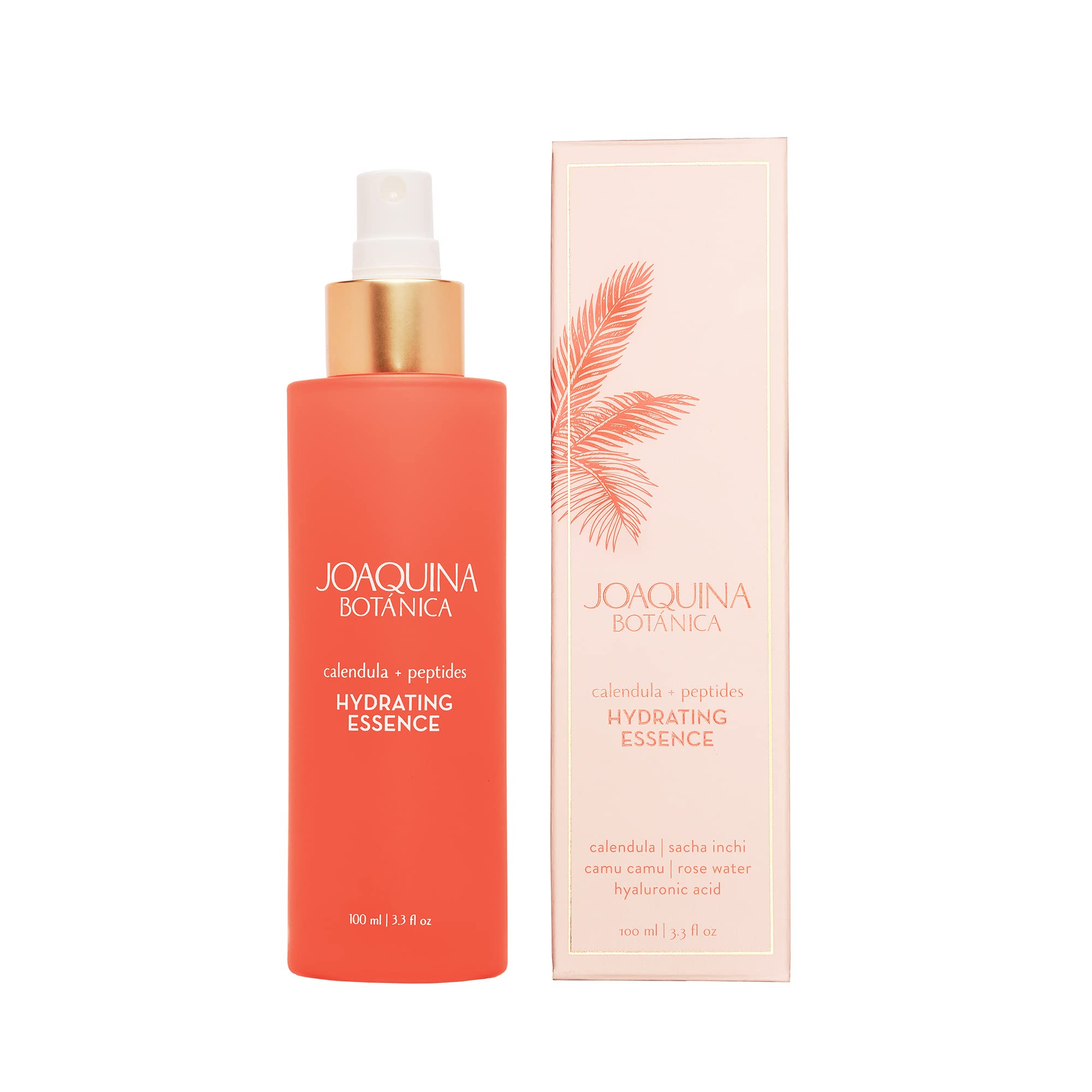 Joaquina Botánica - Calendula + Peptides Hydrating Essence Face Mist | Powerfully Clean + Refreshingly Vibrant Natural Skin Care (3.3 fl oz | 100 ml)