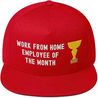 Work from Home Employee of The Month Snapback Flat Bill Hat