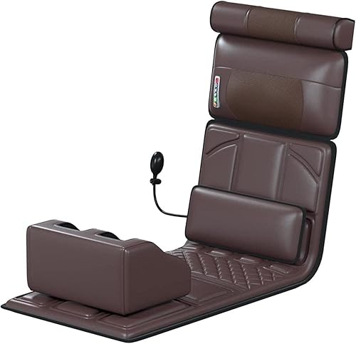 Tapete de masaje de cuerpo completo, tapete de masaje térmico con 20 cabezales de masaje Shiatsu de cuello, masajeador eléctrico para uso en casa y