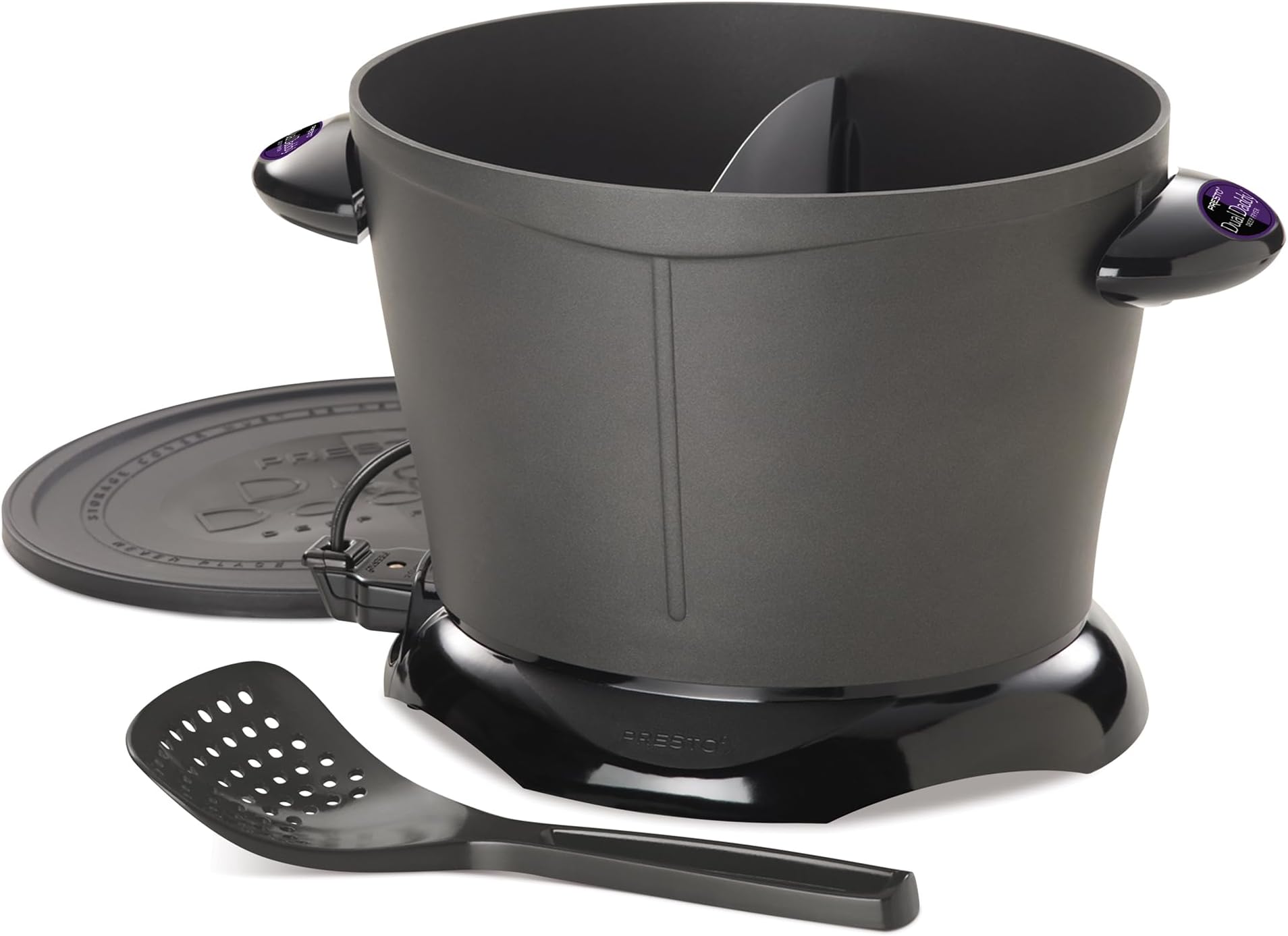 Presto 05450 Deep Fryer, Aluminum, Black