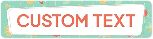 Miniatura 320 de Letrero Personalizado, Letrero de Calle Personalizado, 11 Colores de Fuente, 13 Estilos de Fuente, 4 Opciones de Agujeros, 22 Tamaños, 6x24 Madera