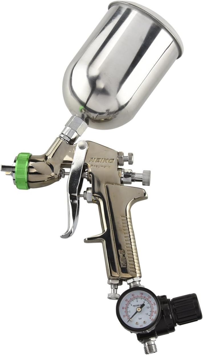 SAT12152K HVLP Gravity Feed Spray Gun Kit Stainless Steel Nozzle HVLP