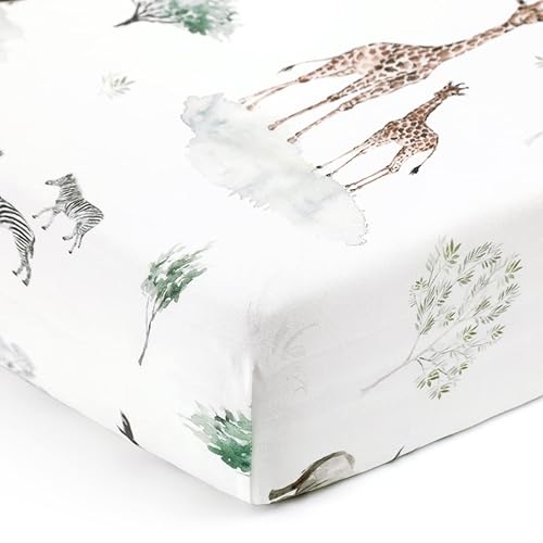 Vista 20 de GRSSDER Juego de 2 sábanas elásticas ultra suaves para moisés, ajuste universal para moisés, cesta de moisés, colchón rectangular ovalado, seguro