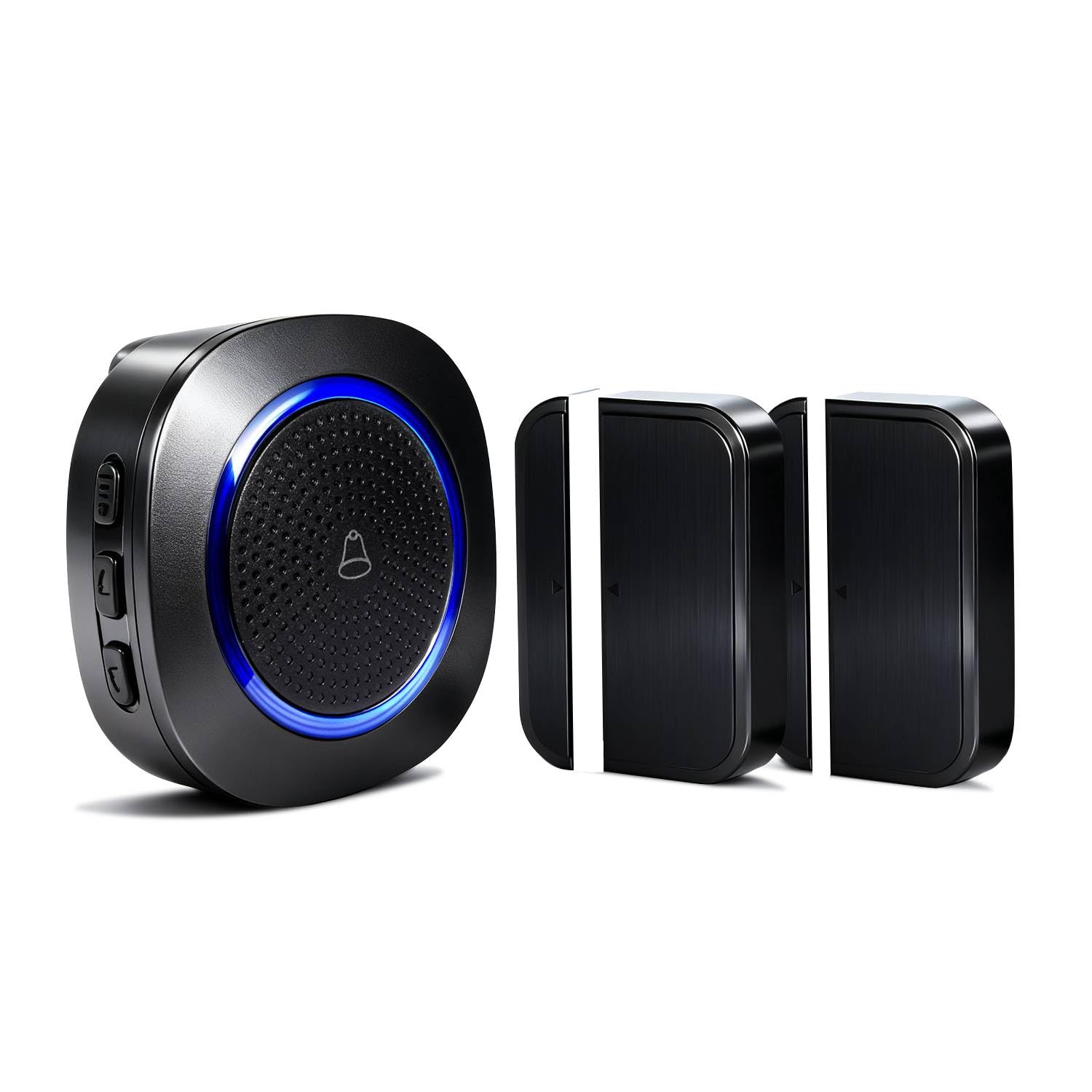 Koostone Sensor Alarm Chime, Wireless Door Open Alert with 2 Transmitters