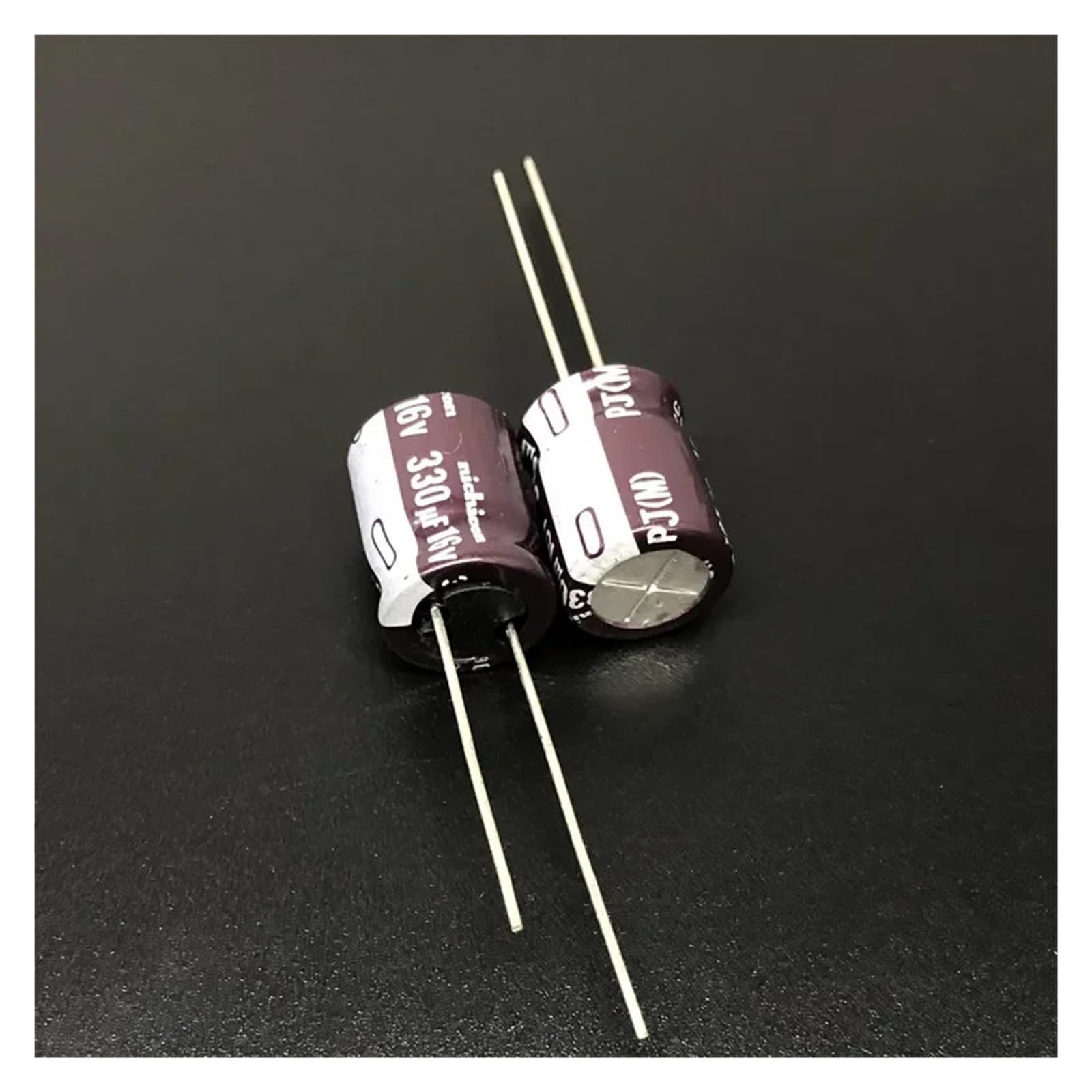 ICXLPMC 10Pcs 330uF 16V 10x12.5mm Low Impedance Long Life 16V330uF Aluminum Electrolytic capacitor