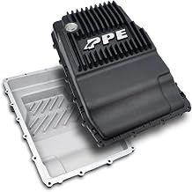 PPE Heavy Duty Cast Aluminum Deep Transmission Pan (Black) 328053120 Compatible for Ford 2017+ F150 with 10R80 Transmission