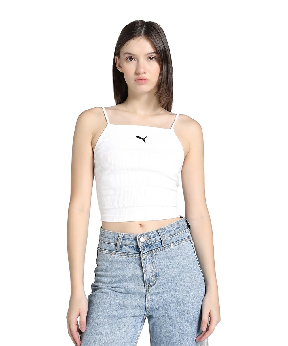 puma Women, WARDROBE ESS Ribbed Tank Top, White, L, (62977102)-picture-50