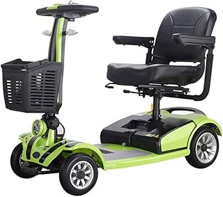 Silla de Ruedas Eléctrica de Cuatro Ruedas con Discapacidad para Ancianos, Scooter Vintage para Adultos, Bicicleta Plegable para Discapacitados Scooter Móvil Power Scooter Móvil Plegable Silla de Rue