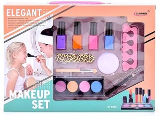 مجموعة مكياج للأطفال – من Next Store مع لوحة ألوان وطلاء أظافر – طقم تجميلي آمن وقابل للغسل، مناسب للأطفال الصغار لتنمية الإبداع والتخيل