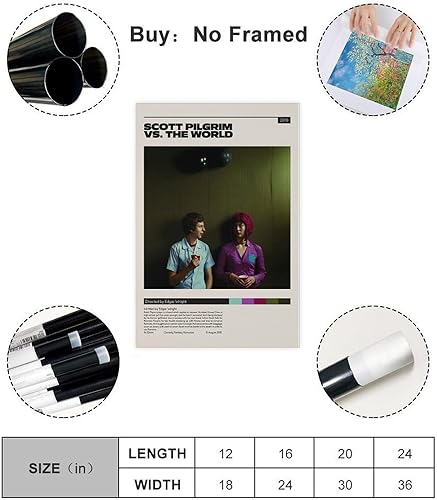 Miniatura 2 de KEZONO Scott - Póster de la película "Pilgrim Vs The World" 7, póster de lienzo para decoración de pared, pintura para sala de estar, dormitorio,