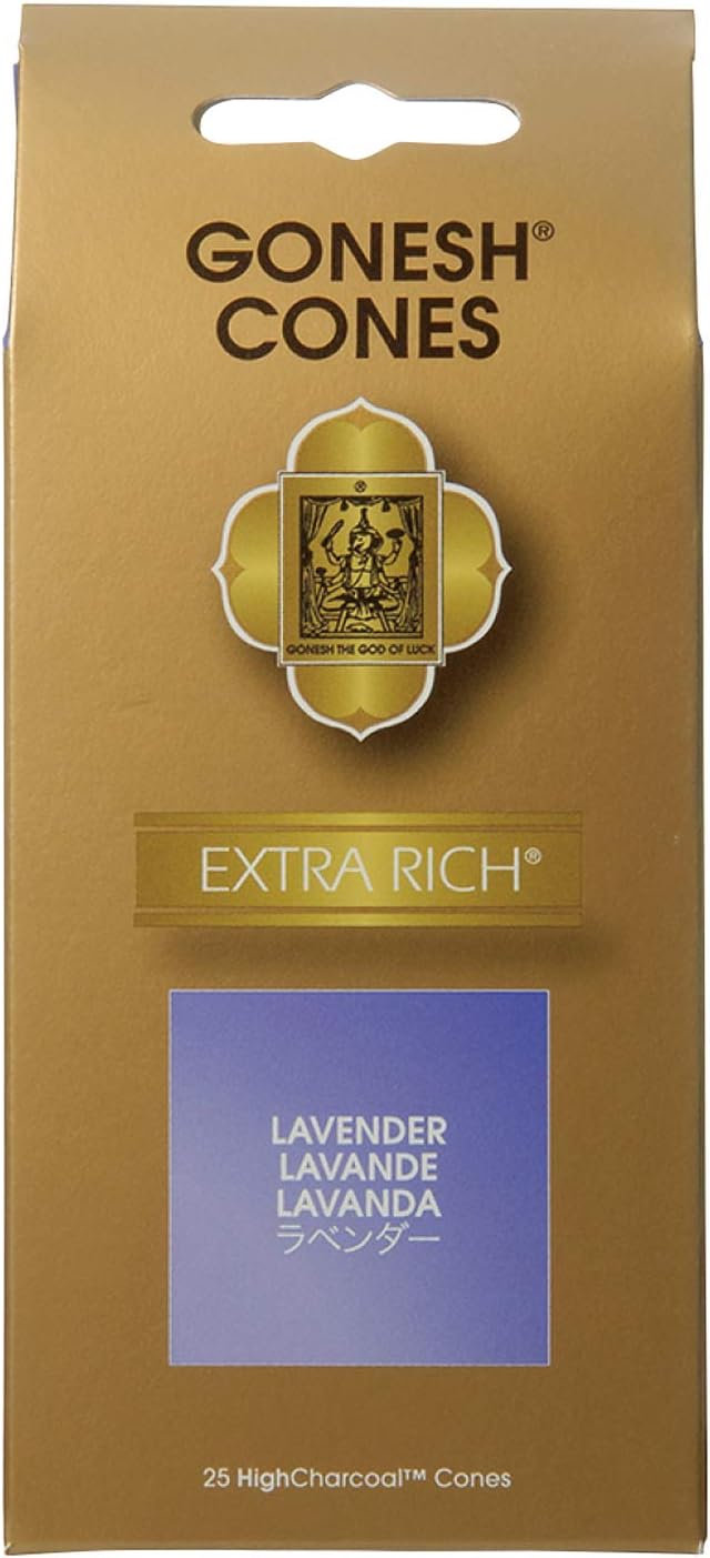Incense Cones Lavender Size 25ct Incense Cones Lavender 25ct