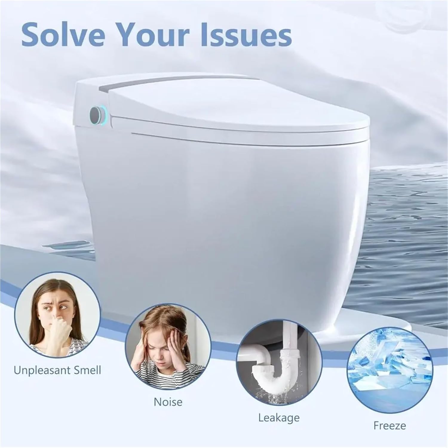 Upgraded Rv Water Valve Replacement Kit 4 Set Steel RV Toilet Valve Kit DIY Spare Parts Water Increased Freeze Resistance 385311641 for Pedal-Flush Toilets