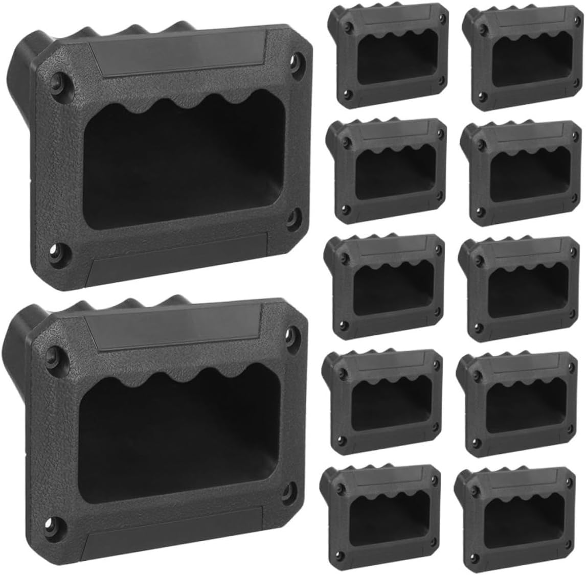 Gadpiparty 24pcs Recessed Plastic Speaker Handles Audio Speaker Accessories for Stage Cabinets Decorative and Practical Carry Grasp Handles