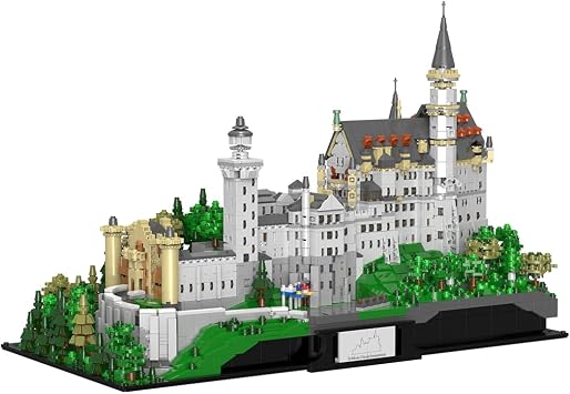 German Neuschwanstein Castle Building Blocks Set, 130 German Famous Architecture Model, Home and Office Decor & Creative Building Set for Adults6786 Pieces