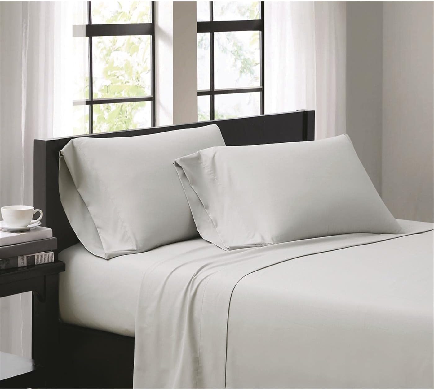 TRULY SOFT Everyday Silver Grey Twin Sheet Set