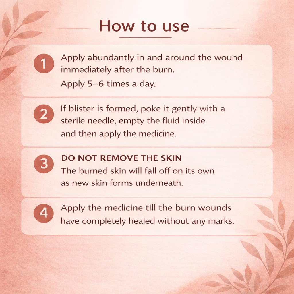 Generic,Q-BURN: Burn oil, Qburn, medicated oil that soothes the excruciating pain of burn wounds, heals without leaving scars, prevents wound infection, 100% natural — Amazon image 5