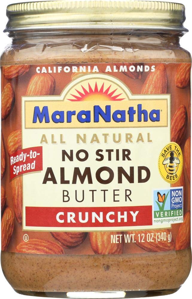 MaraNatha All Natural Crunchy Almond Butter, No Stir, 12 oz