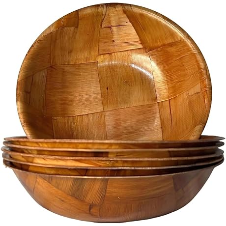 6-Piece Wooden Salad Bowl Set