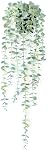 Fake Hanging Plant Eucalyptus Artificial Faux Plants Indoor Small Wall Greenery Decor for Floating Shelf Soft Green 2PCS 23Inch Long