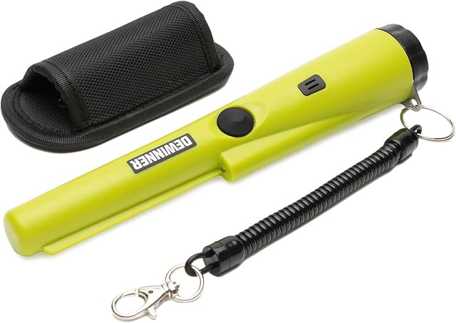 DEWINNER Metal Detector, Fully Water-Proof Search Pin-Pointer,Gold Detector Pinpointing Finder Probe, 360° Search High Accuracy Treasure Bounty Hunting for Adults Junior Kids