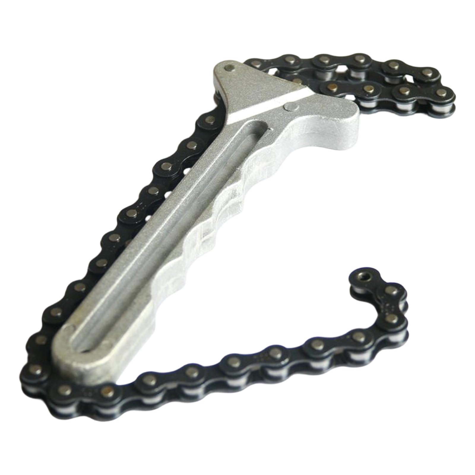 Ergonomic Chain Configuration Wrench for Efficient Plumbing Repairs and Automotive Maintenance with Stainless Removal Tool