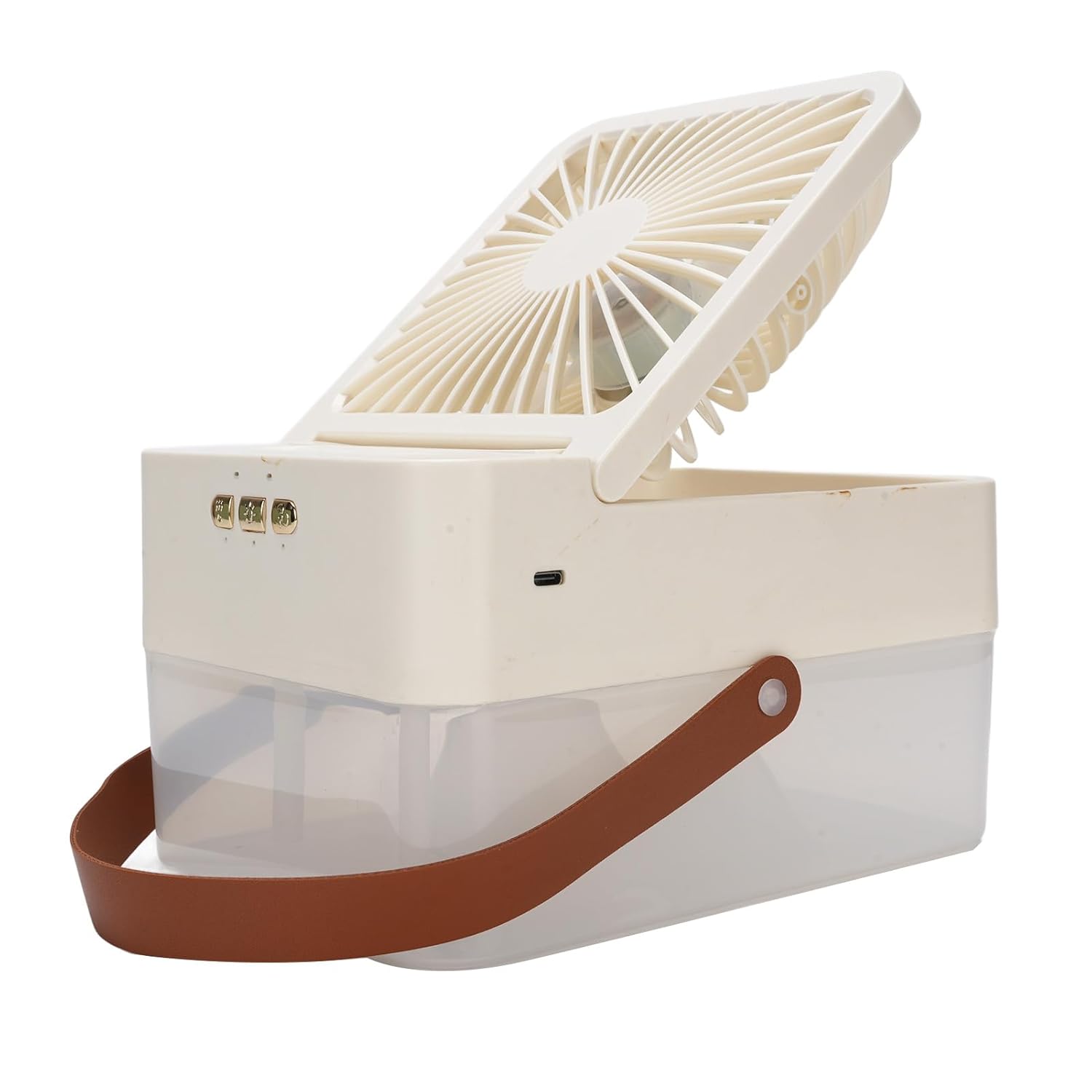 Desktop Humidifier Fan Multifunctional Desktop Humidifier Fan Quiet Battery Operated Portable Desk Cooling Fan with 2 5L Water