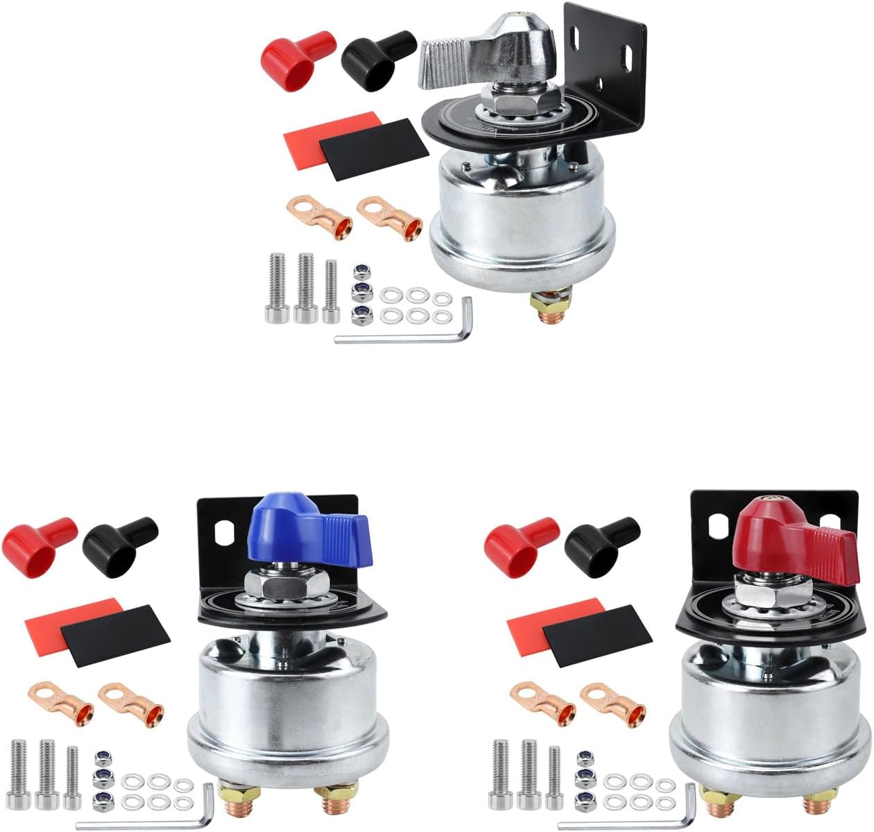 High Current Battery Disconnect Switches 12-48V Isolator Cut Off Switches for Marine Boat Car Truck Campers