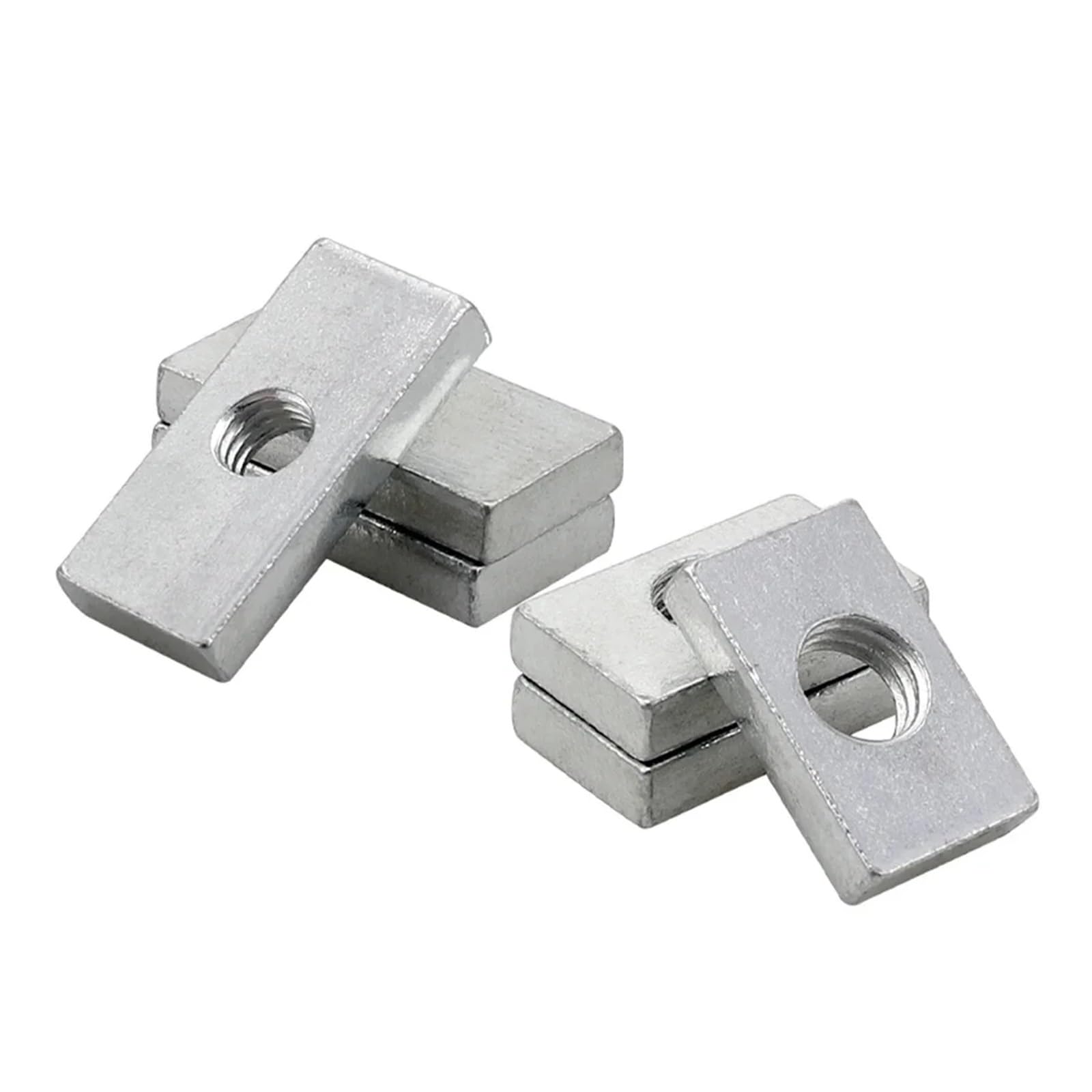 Tuercas rectangulares de acero al carbono galvanizadas