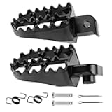 FLYPIG Aluminium Footpegs Foot Pegs Footrest Foot Rest For Dirt bike 50 70 90 110 PW50 TW200 XR50R CRF70 CRF80 CRF100F TT225S Black