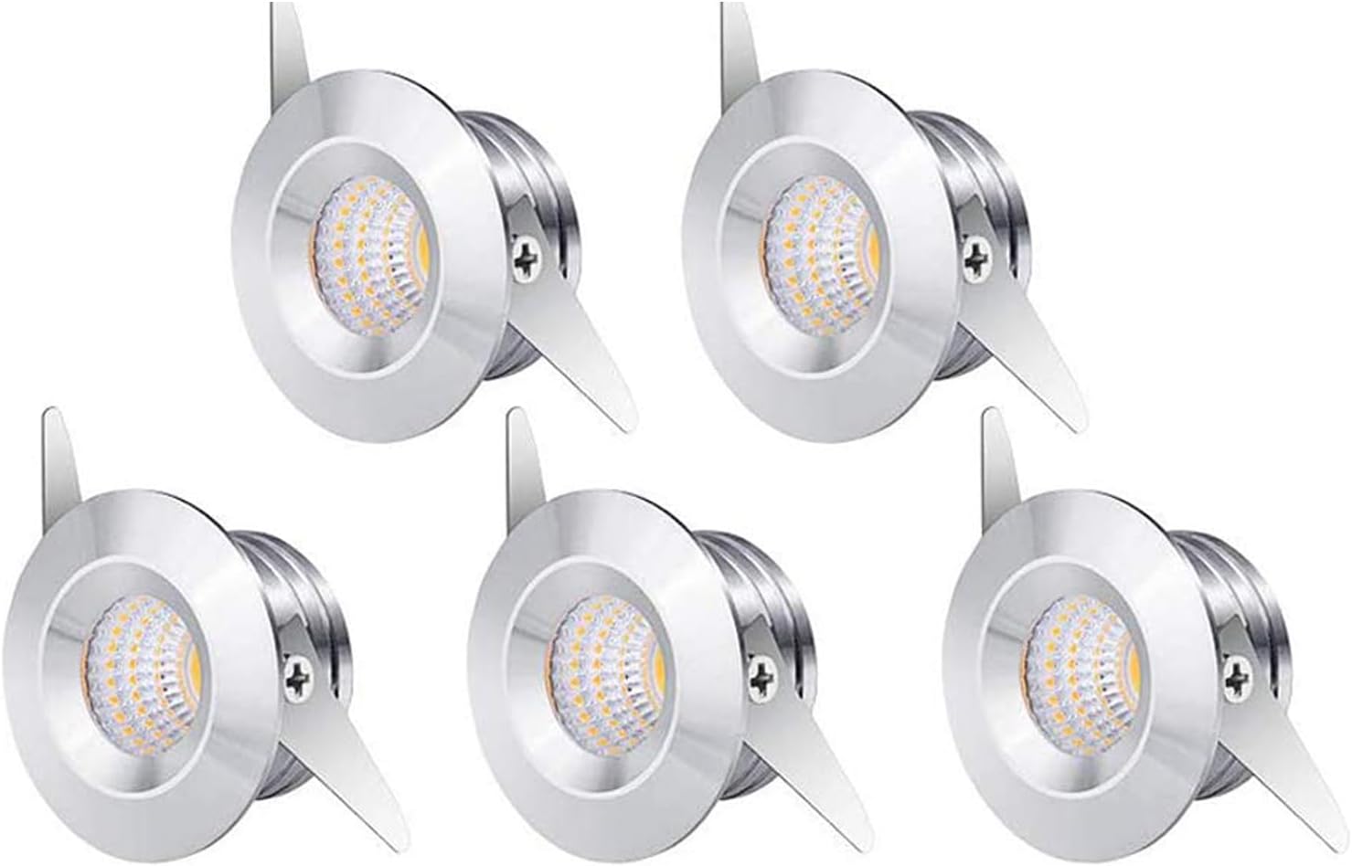 Einbauleuchte Neutralweiß Trendlights24 LED Einbaustrahler IP44 - 5er Set 5W 400lm Ultraflach Neutralweiß LED Spot