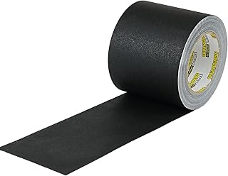 1-Pack Black Gaff Tape,4 inch x 30 Yards,Black Gaffers Tape,Matte Gaffer Tapes for Stage,Studio, Wire Finishing,Photography,No Residue,Non Reflective,Easy Tear